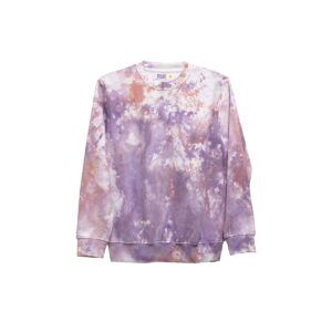 SUDADERA SIN CAPUCHA TIEDYE MANCHAS BICOLOR
