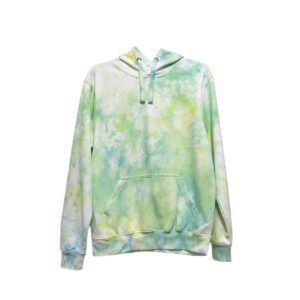 SUDADERA CON CAPUCHA TIEDYE MANCHAS BICOLOR